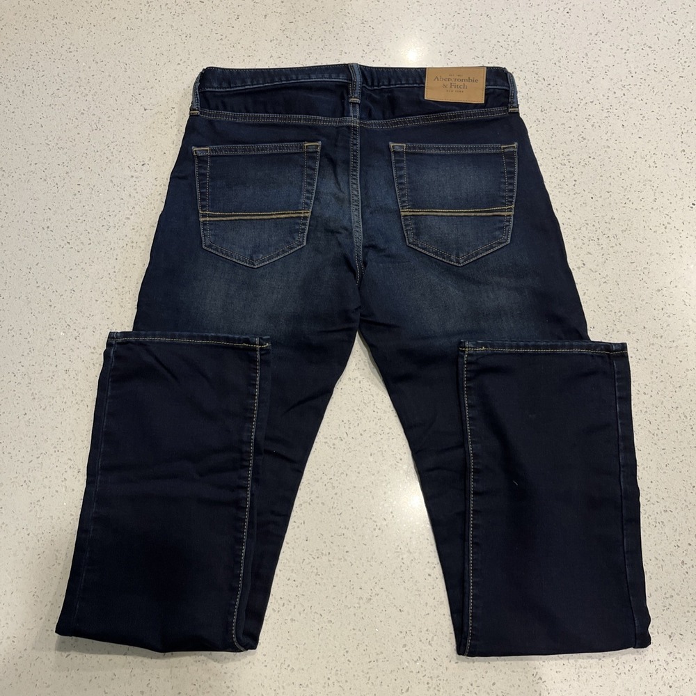 Abercrombie & Fitch Denim Jogger Jeans Womens 30/32 Blue Stretch NWT - Picture 3 of 4
